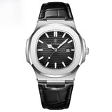 silver shell black belt model
