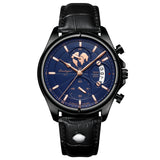 Black Shell Blue Leather